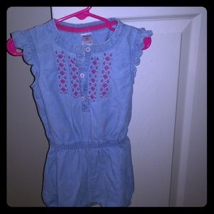Carters girls 24mo Jean romper